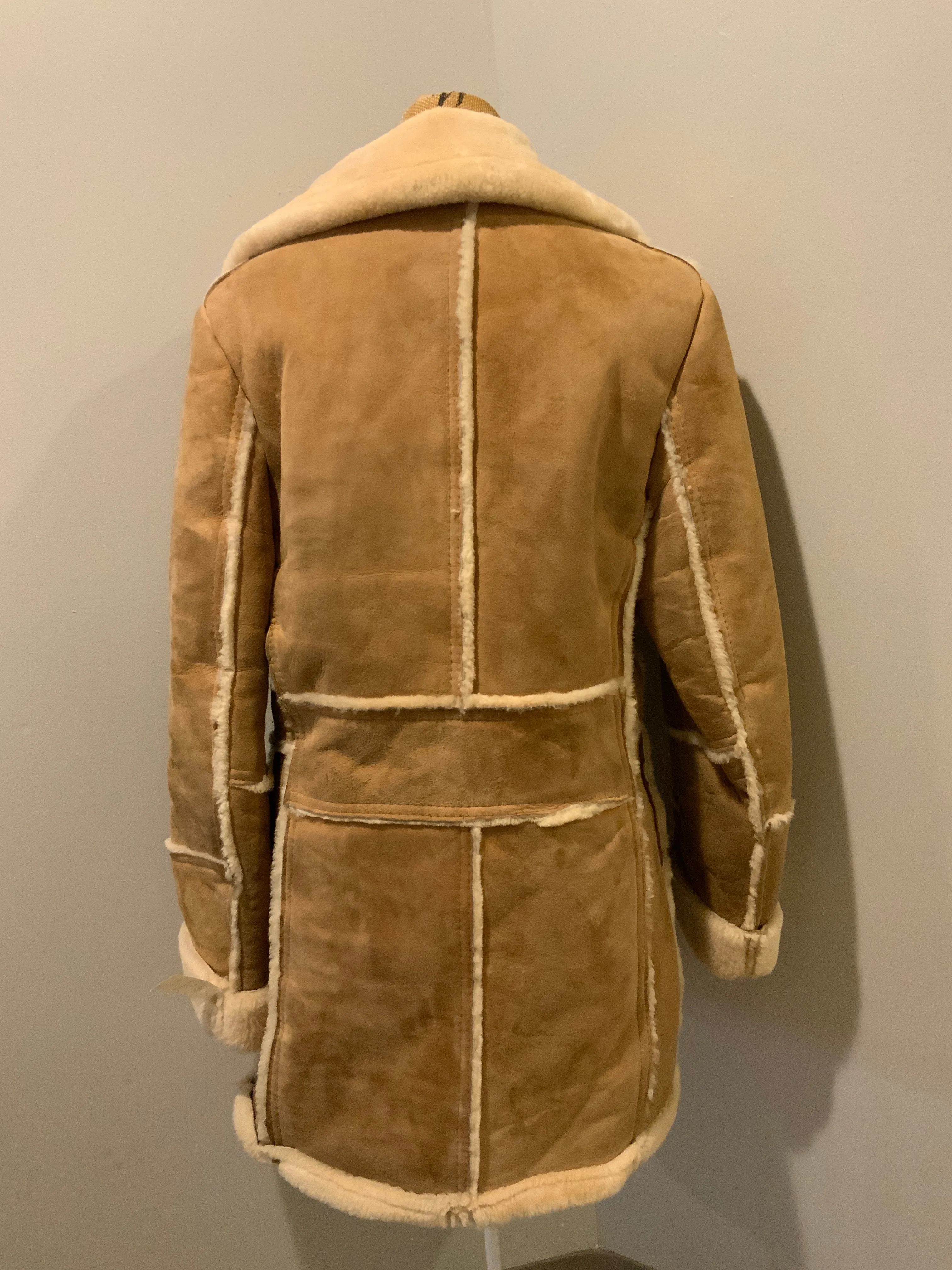 Vintage Leather Attic Light Brown Shearling Coat SOLD