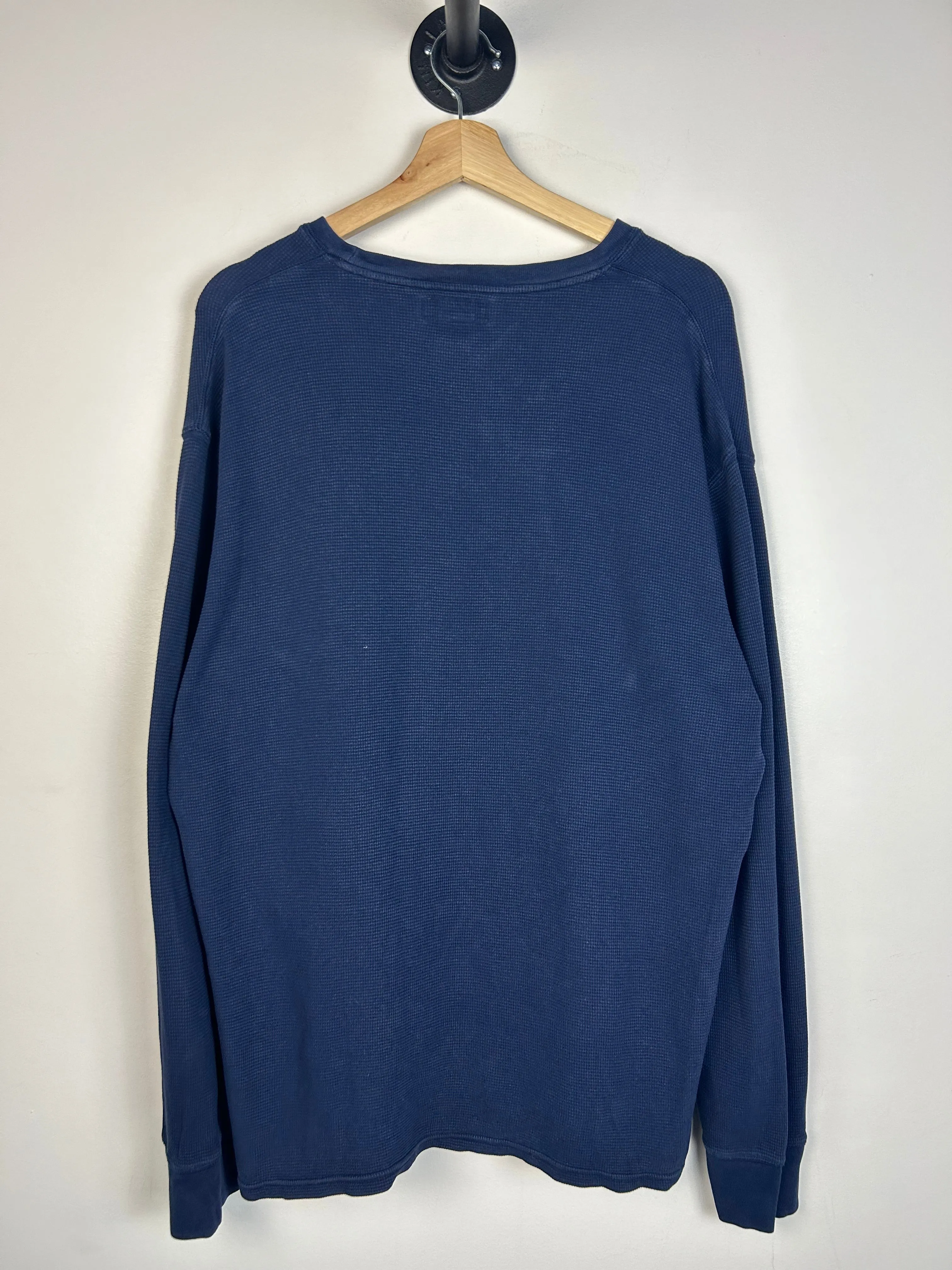 Vintage Y2K Polo Ralph Lauren Navy Thermal Long Sleeve