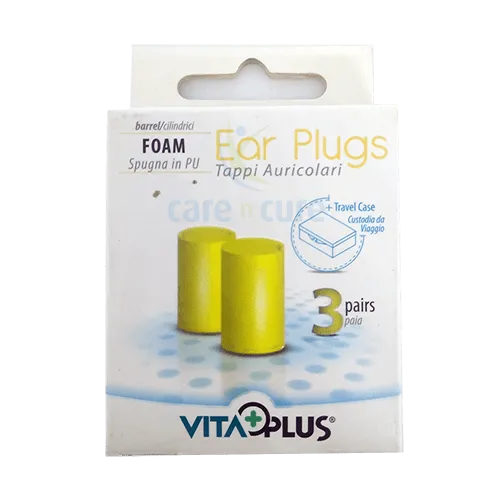 Vita Plus Ear Plug Foam Barrel 3 Pair Vms024
