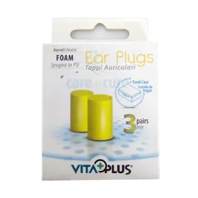 Vita Plus Ear Plug Foam Barrel 3 Pair Vms024