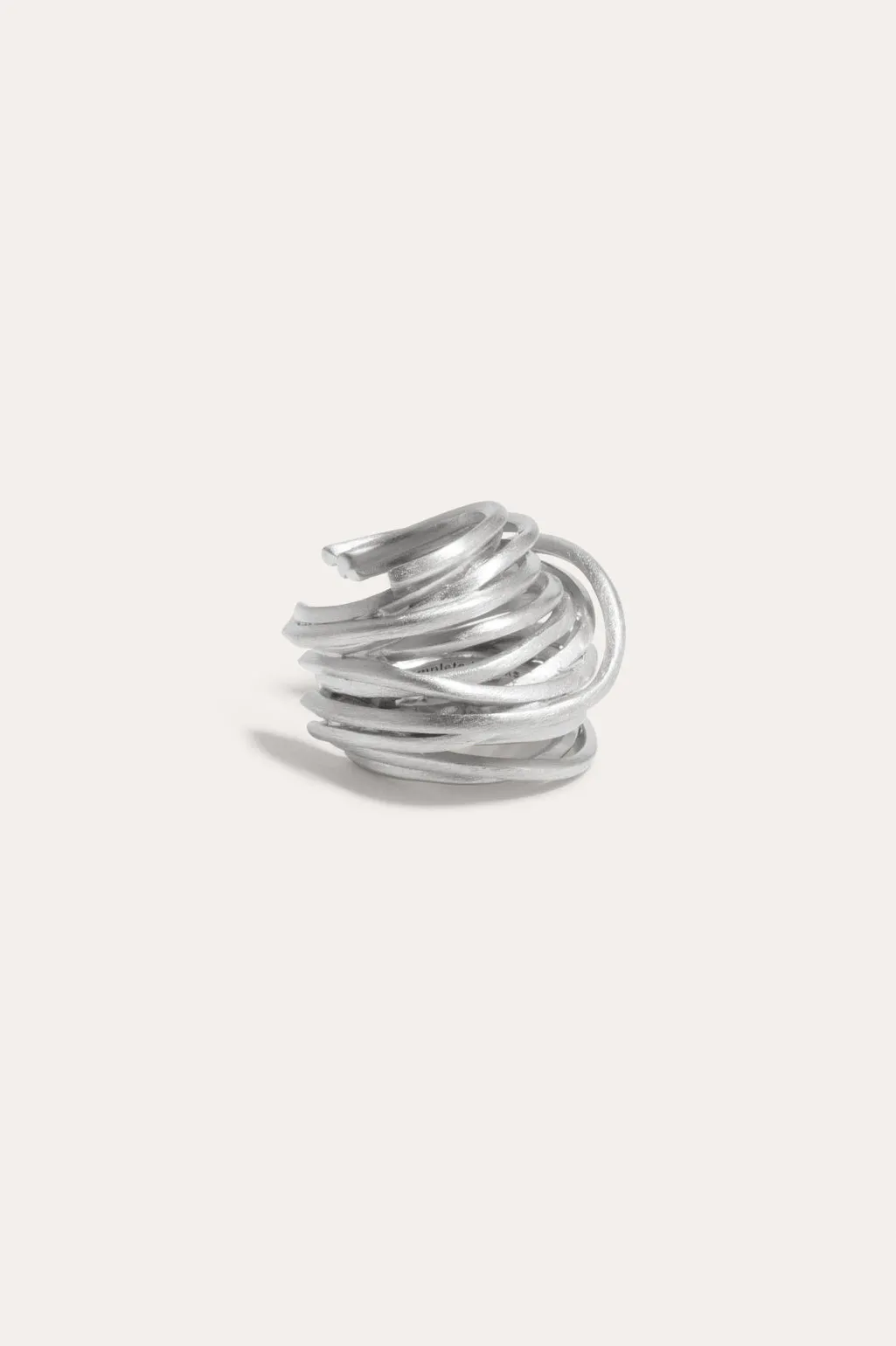 Why Am I Here and Not Somewhere Else - Platinum Plated Ear Cuff