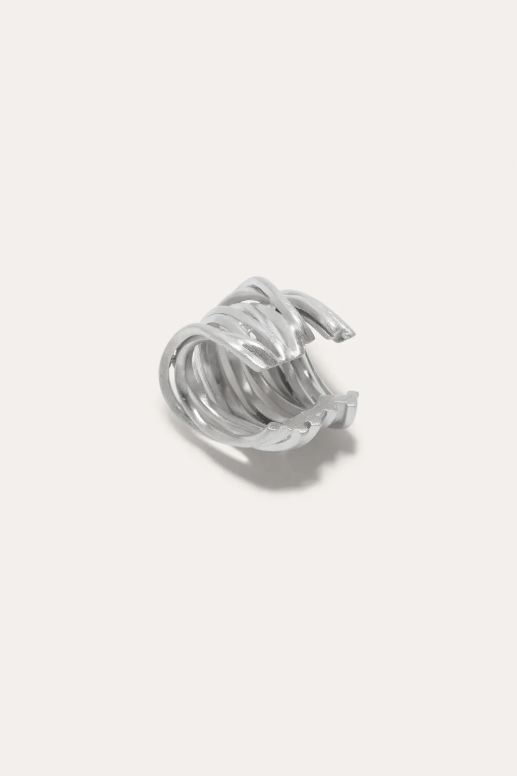 Why Am I Here and Not Somewhere Else - Platinum Plated Ear Cuff