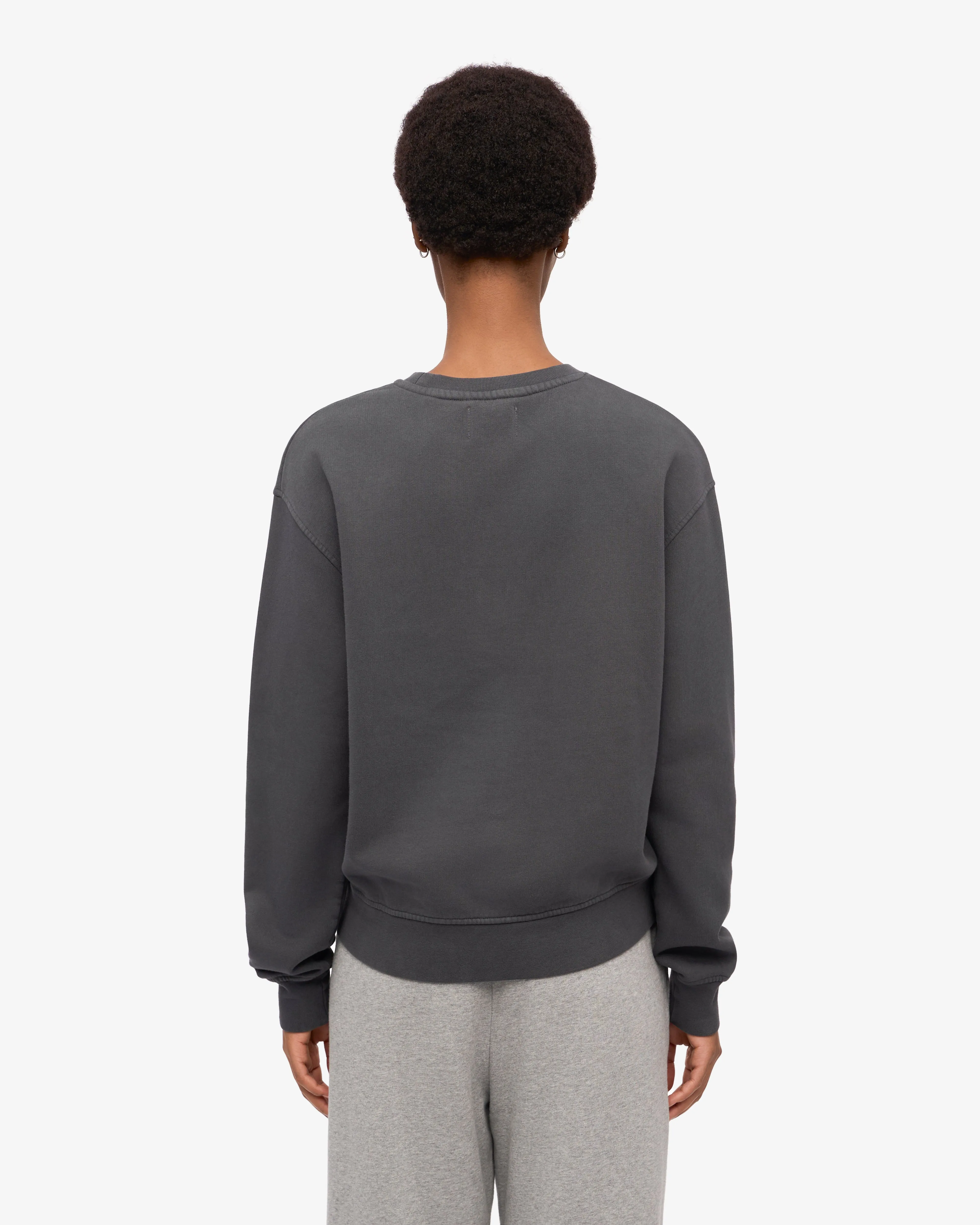 Women Classic Organic Crew - Lava Grey