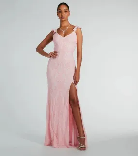 Women Sexy Sequined Backless Formal Dress