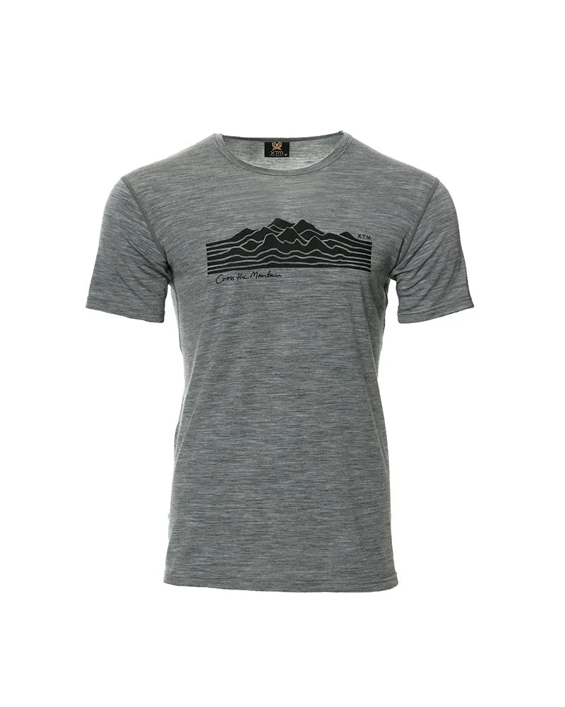 XTM Torquay Merino Wool Unisex T-Shirt Grey Size 2XL - 6XL