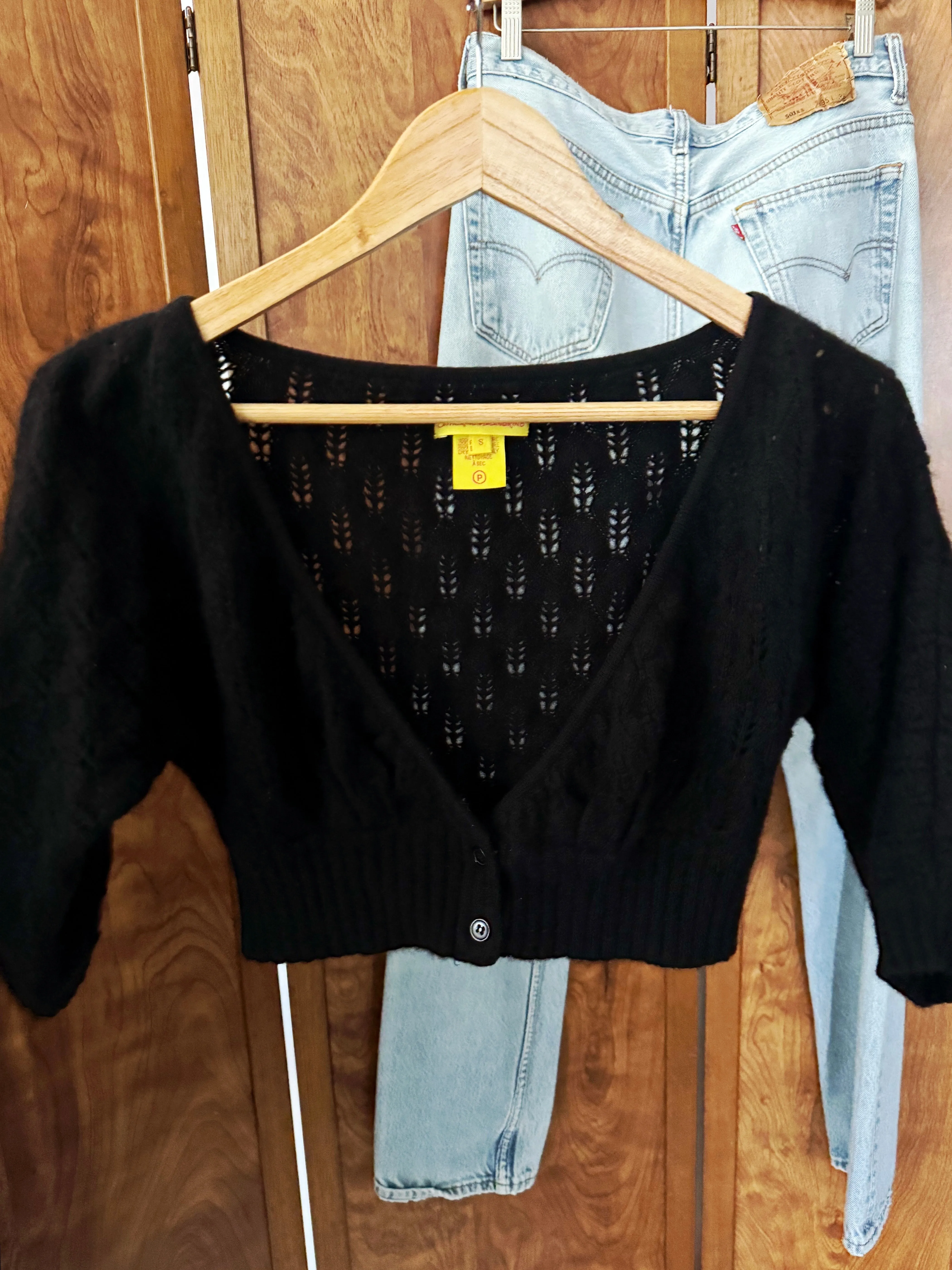 Y2K Vintage Cashmere Crop Top Sweater