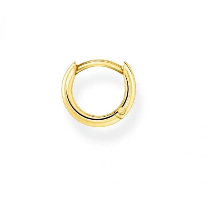 Yellow Gold Mini Hoop Single Earring 12mm CR660-413-39