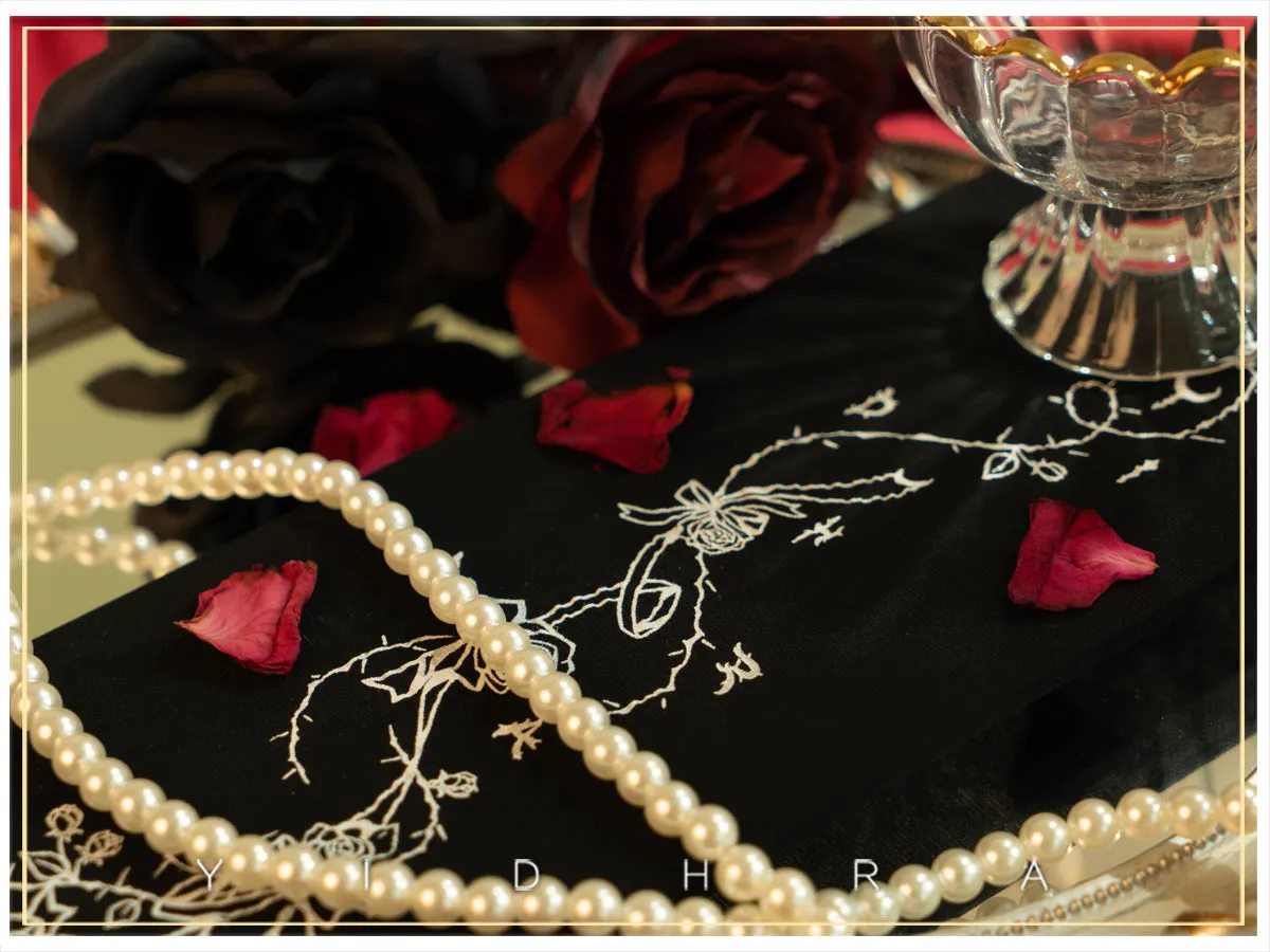 Yidhra~Whisper Rose~Summer 20D velvet Lolita Tights
