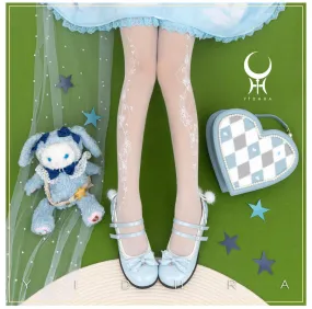 Yidhra~Whisper Rose~Summer 20D velvet Lolita Tights